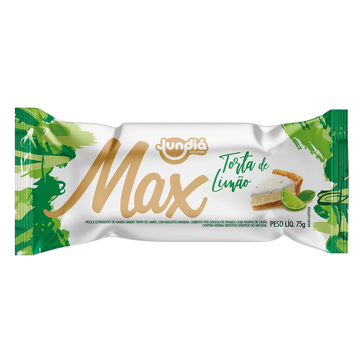 Picolé Torta De Limão Jundiá Max Pacote 75g