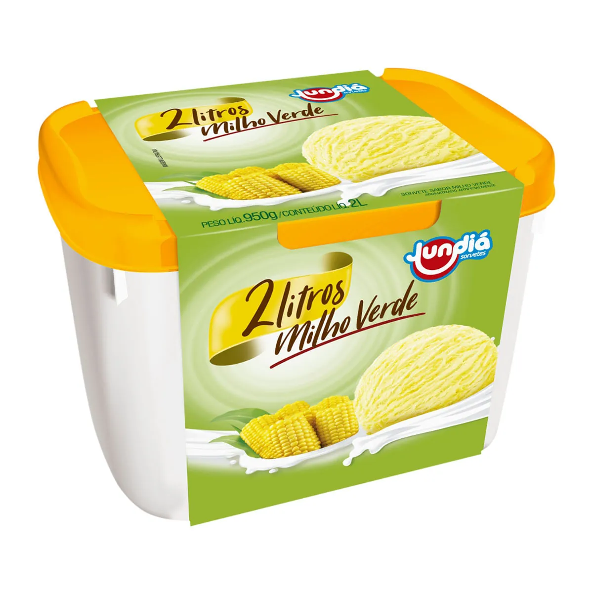Sorvete Milho Verde Jundiá Pote 2l