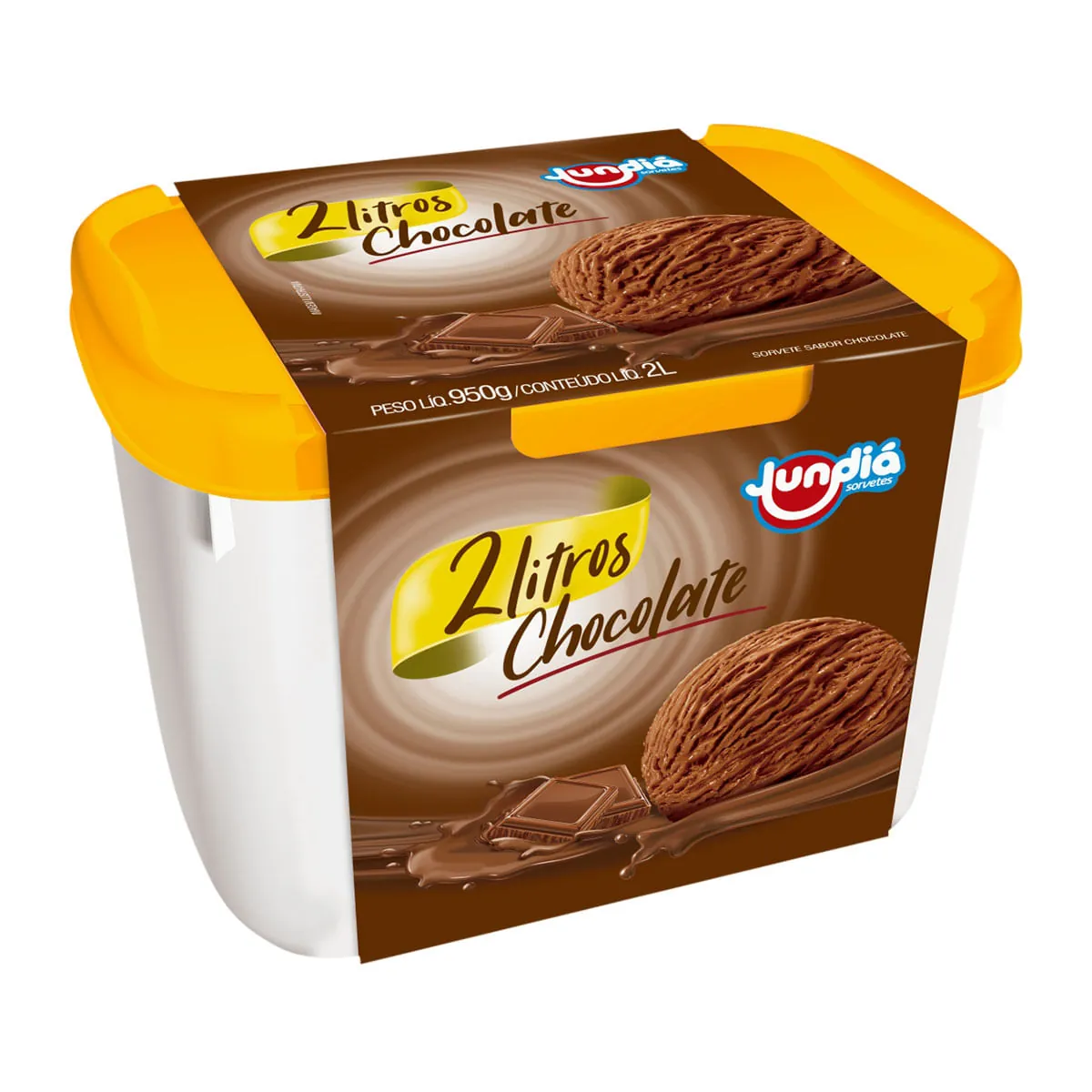 Sorvete Chocolate Jundiá Pote 2l