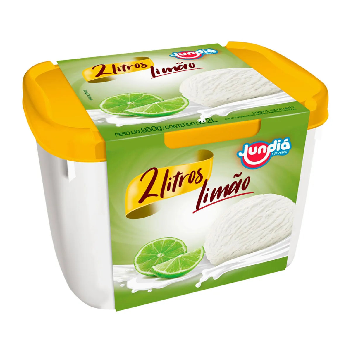 Sorvete de Limão Jundiá 2 Litros