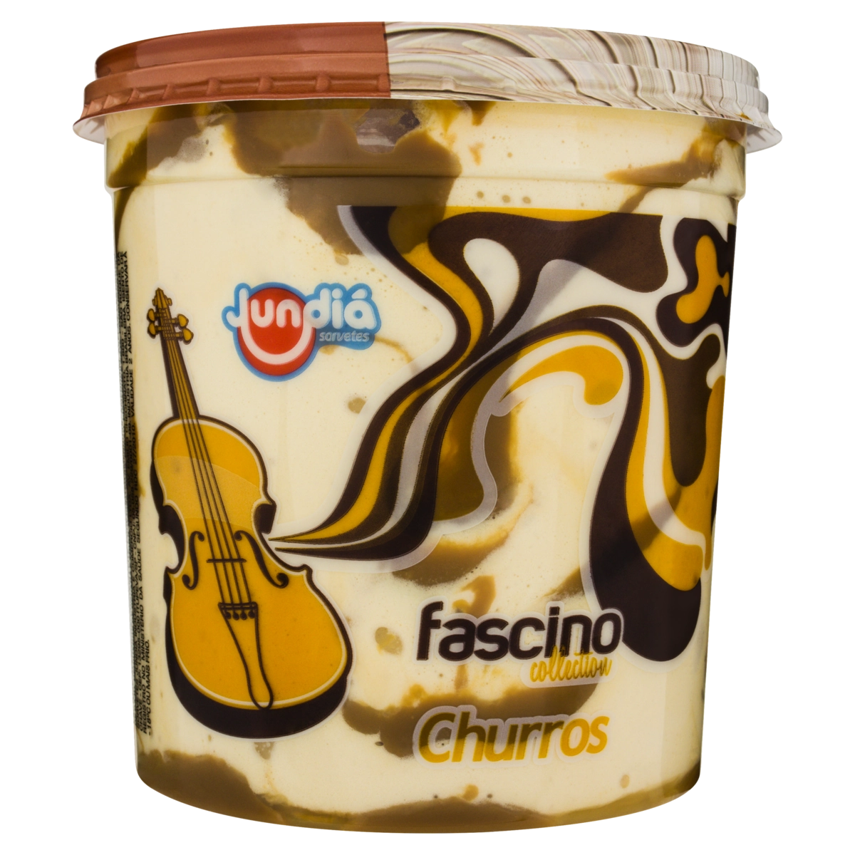 Sorvete Churros Jundiá Fascino Collection Pote 1,8l