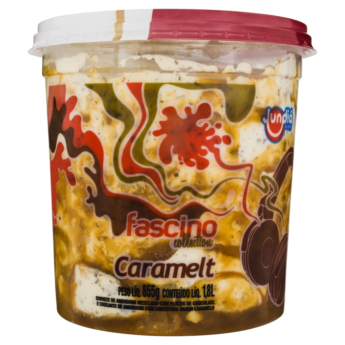 Sorvete Caramelt Jundiá Fascino Collection Pote 1,8l