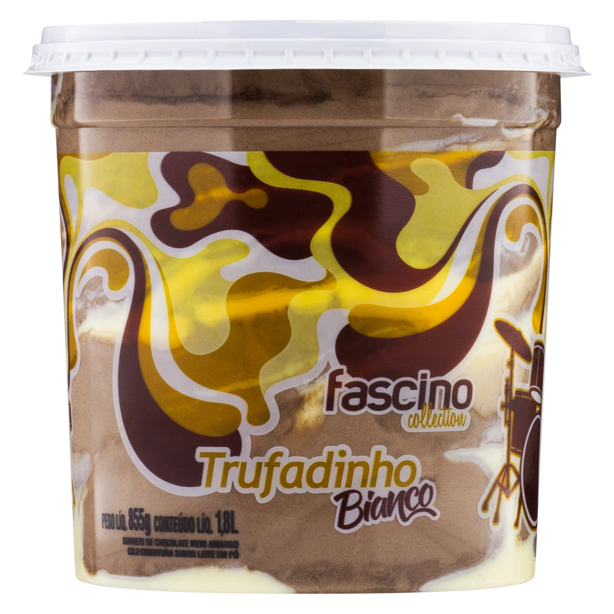 Sorvete Trufadinho Bianco Jundiá Fascino Collection Pote 1,8l