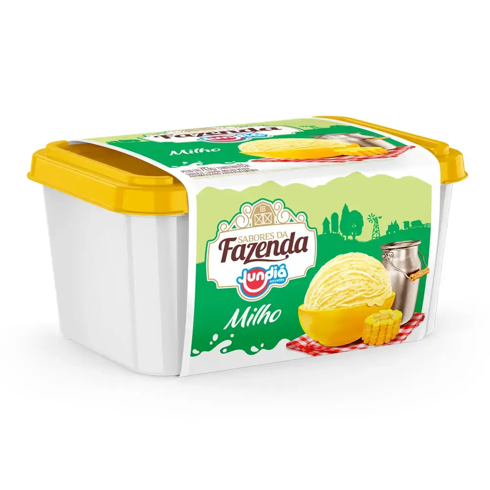 Sorvete Milho Verde Jundiá Sabores Da Fazenda Pote 1,5l