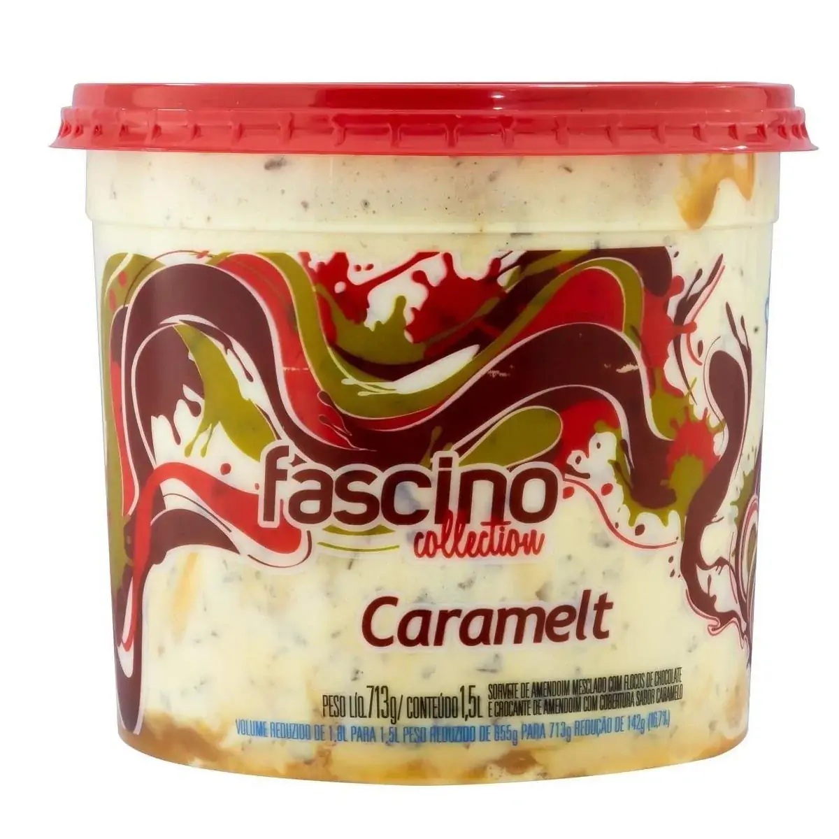 Sorvete Caramelt Jundiá Fascino Collection Pote 1,5l