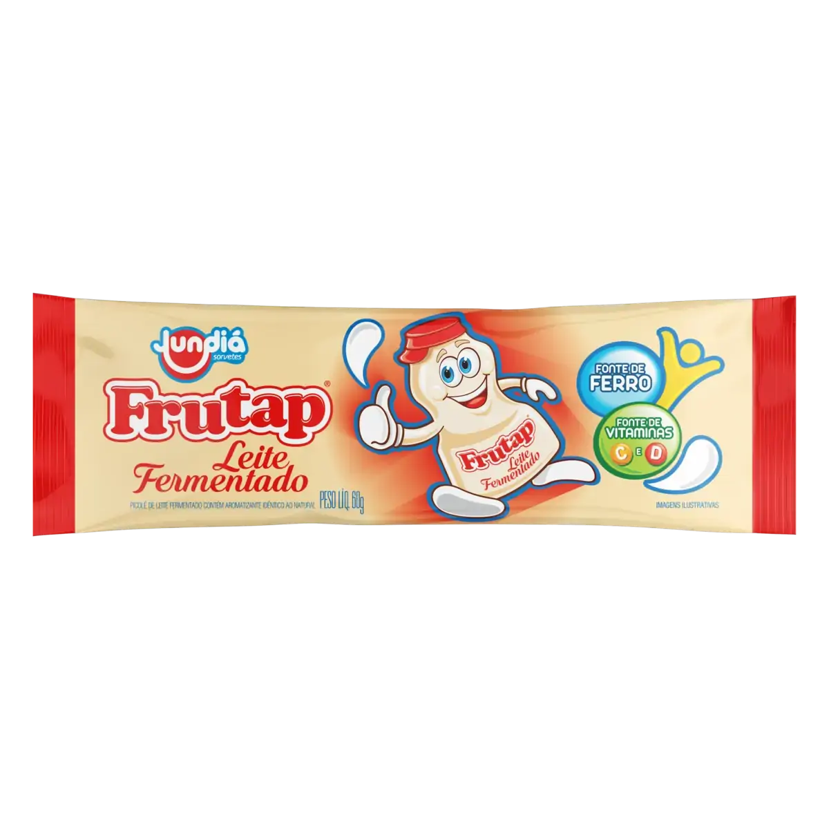Picolé Frutap Leite Fermentado Jundiá Pacote 60g