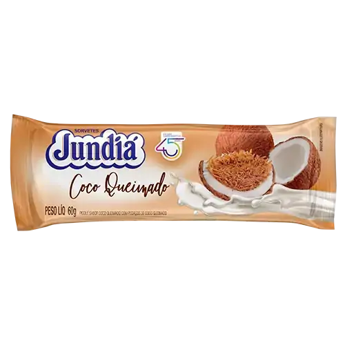 Picolé Coco Queimado Jundiá Pacote 60g