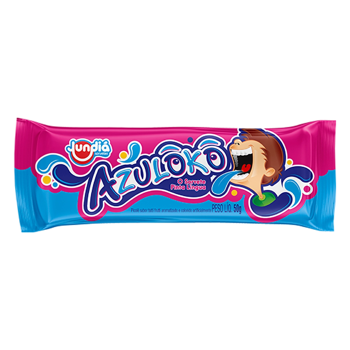 Picolé Tutti Frutti Jundiá Azulôkô Pacote 50g