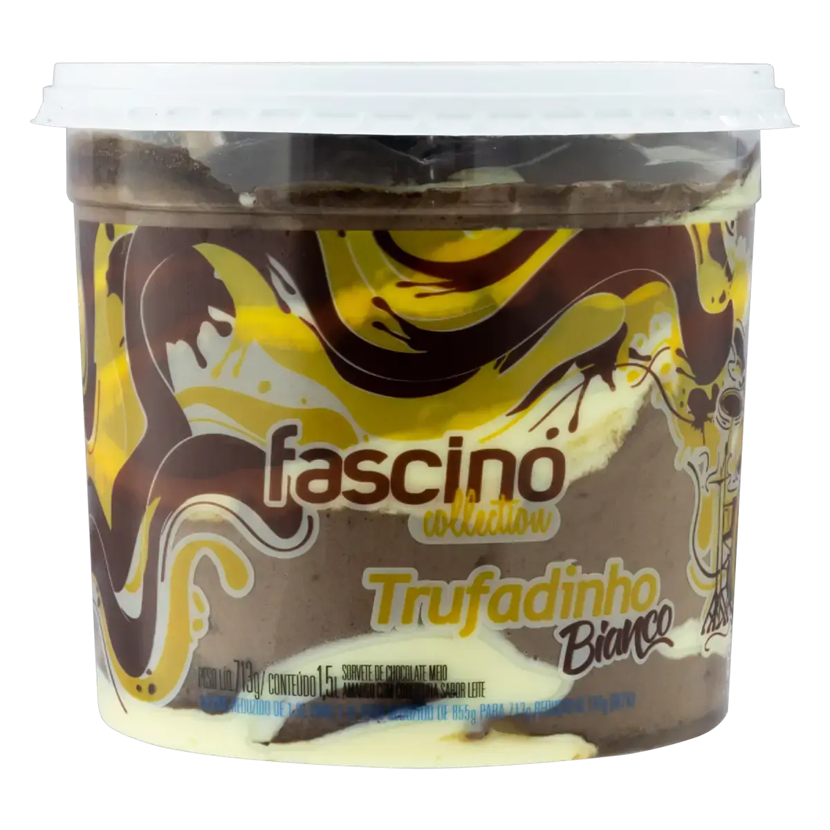 Sorvete Trufadinho Bianco Jundiá Fascino Collection Pote 1,5l