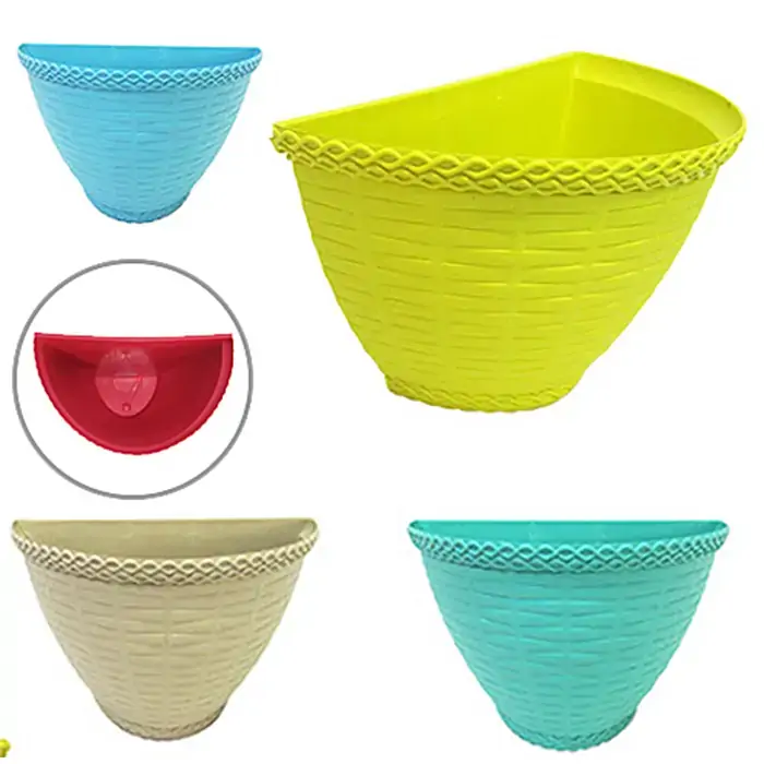 Vaso De Parede Rattan Injetplastec Cores Sortidas 800ml