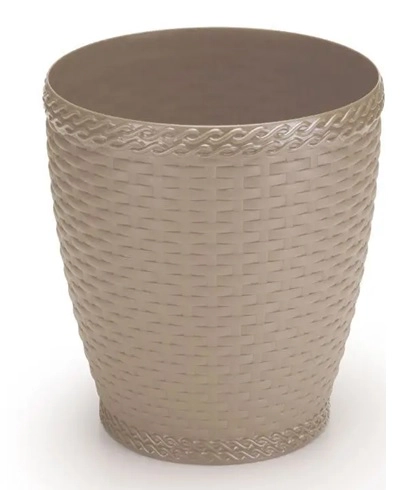 Vaso Rattan M3 Redondo Palha