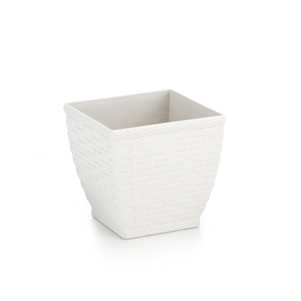 Vaso Cachepo Rattan M2 Quad Br