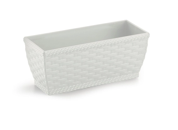 Jardineira Rattan Mini Branco 937 Injeplastec