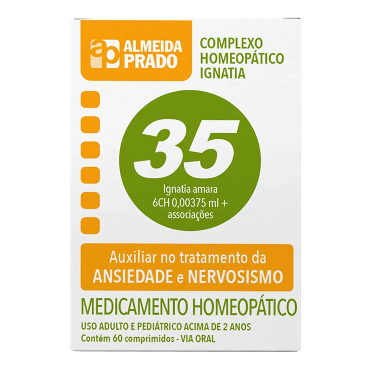Complexo Homeopático Almeida Prado 35 Caixa 60 Comprimidos