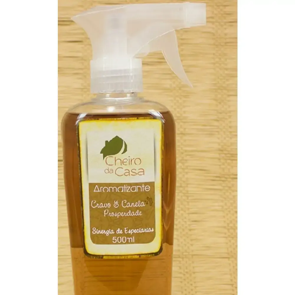 Spray Aromatizante Cravo E Canela Porperidade Sinergia De Especiarias 500ml Cheiro Da Casa