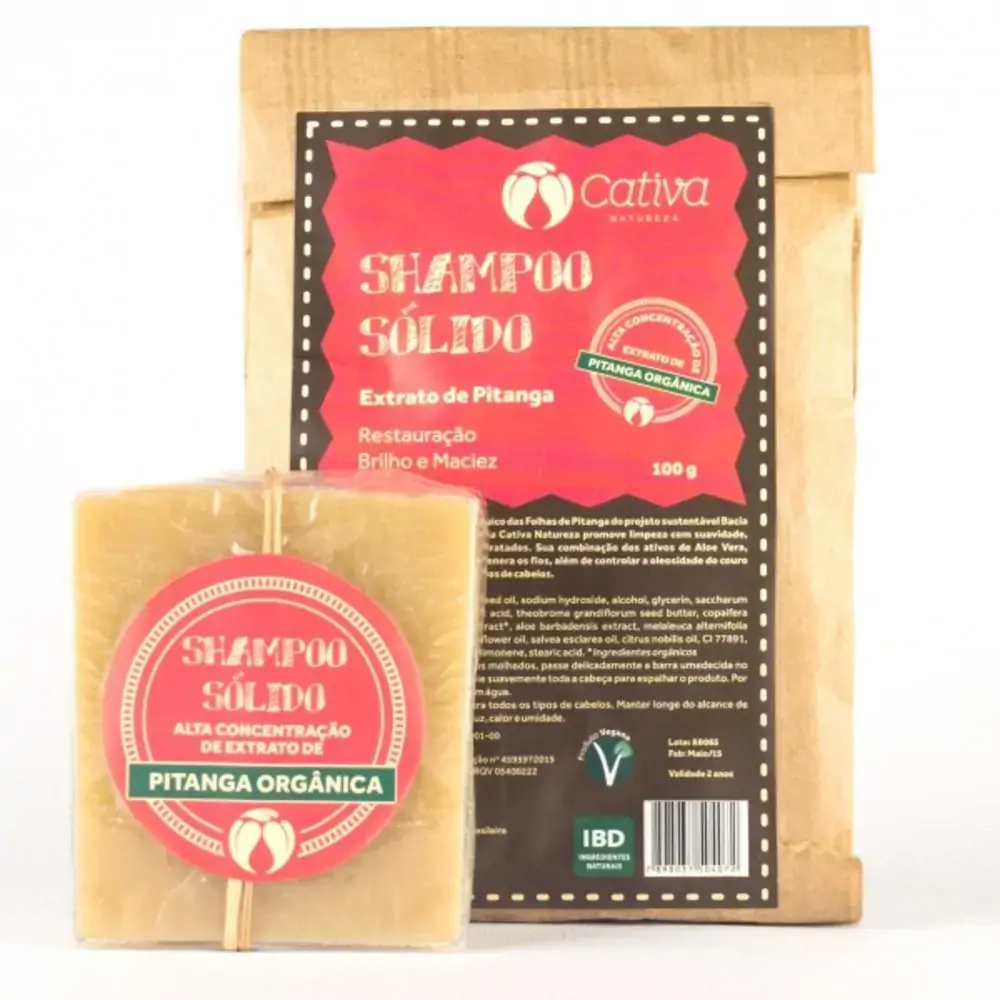 Shampoo Solido Pitanga 100g