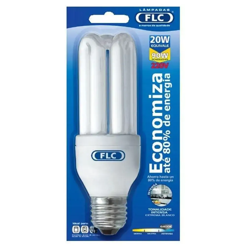 Lâmpada Elétrica Flc Fluorescente 20w 127v 3u