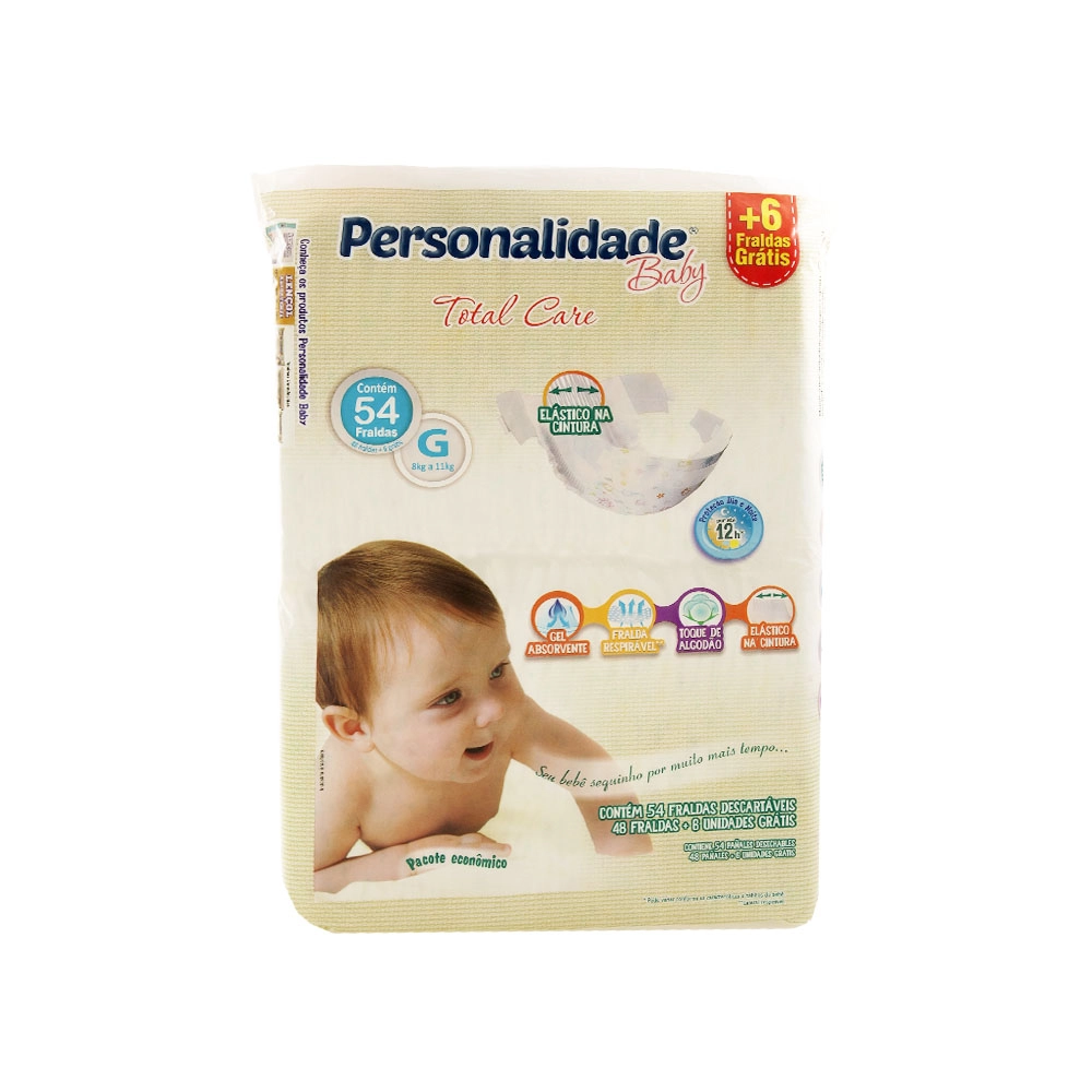Fralda Personalidade Baby C/54 G Care Econ.