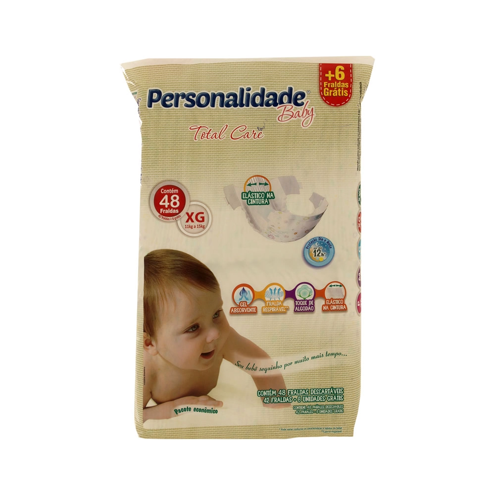 Fralda Personalidade Baby C/48 Eg Care Econ.