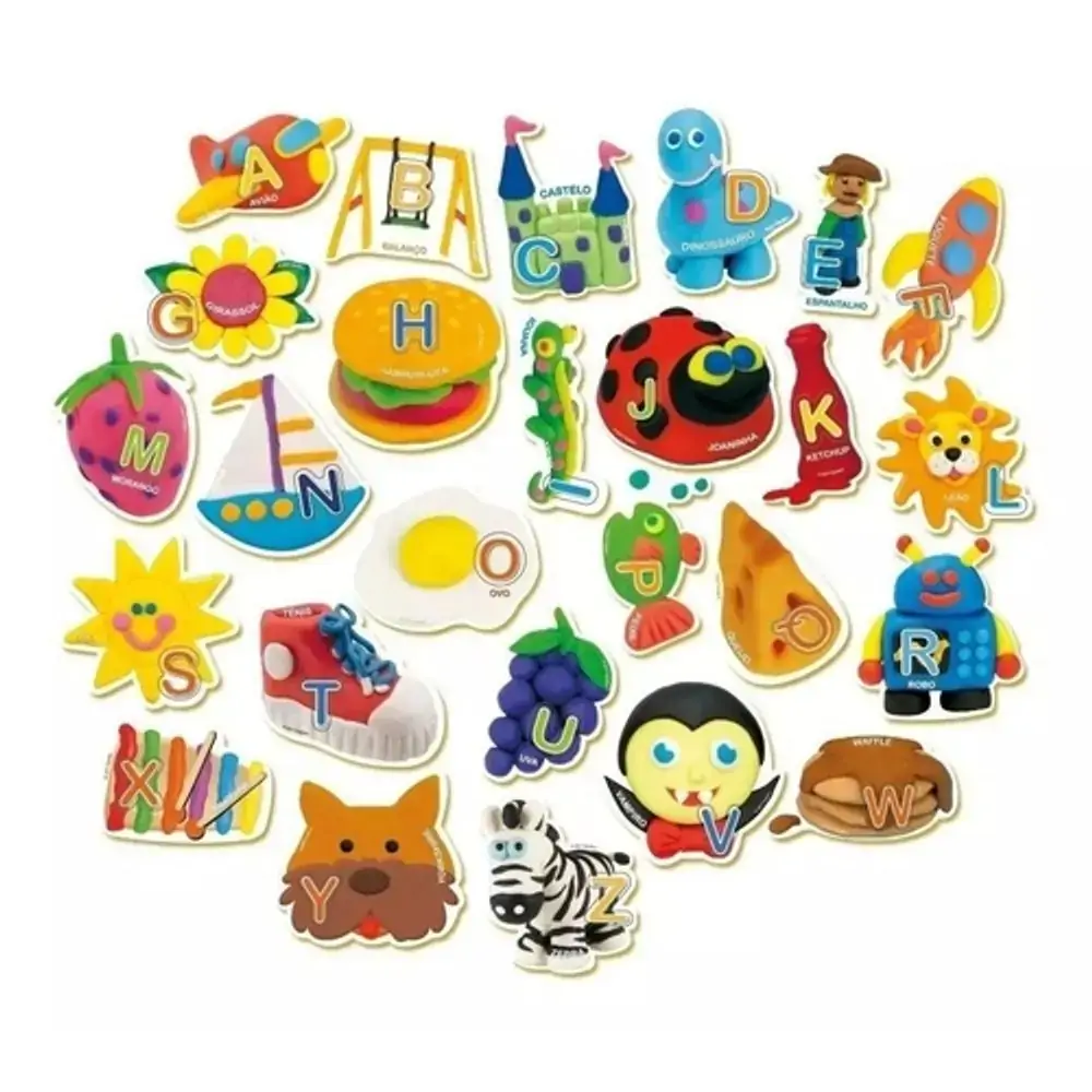 Brinquedo Play Doh Aprendendo O Abc