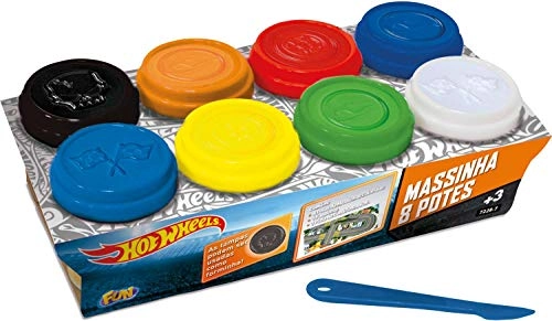 Brinquedo Hot Wheels Massinha 8 Potes