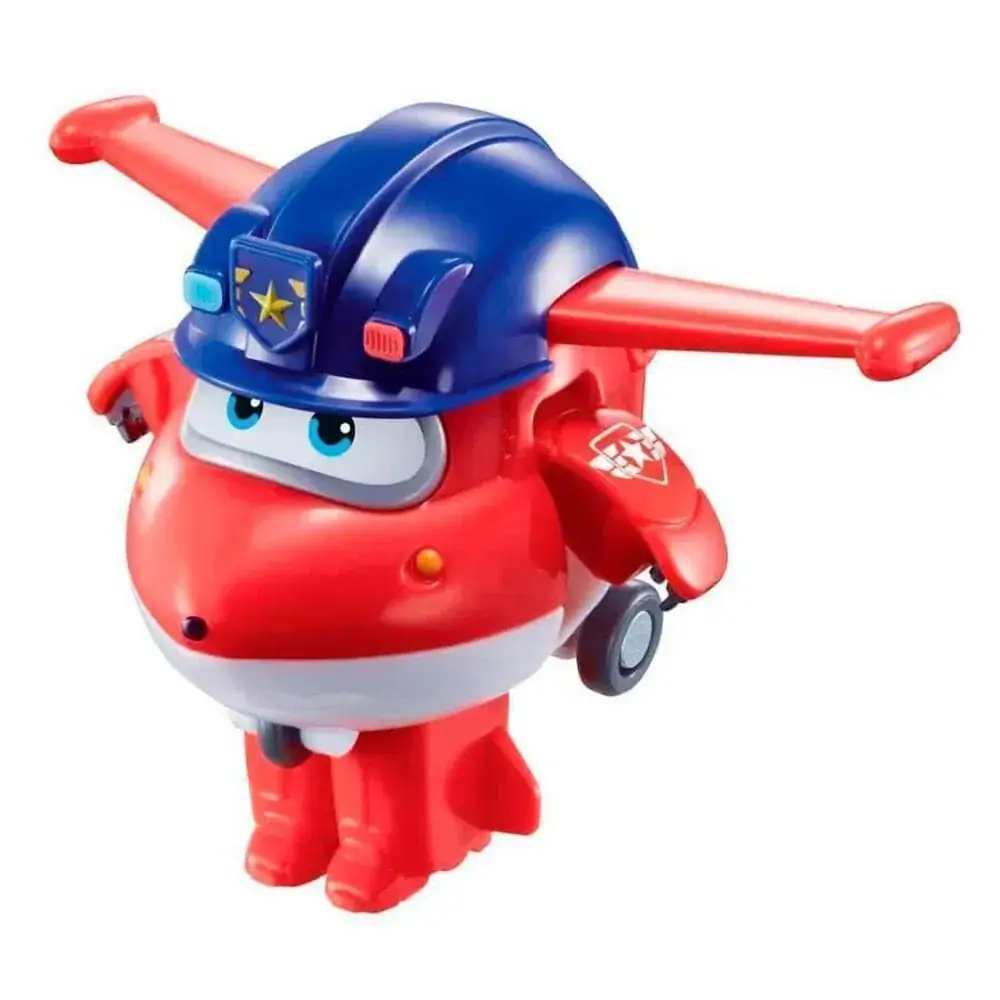 Mini Figura Transformável - 6 Cm - Super Wings - Change Up - Policial Jett - Fun