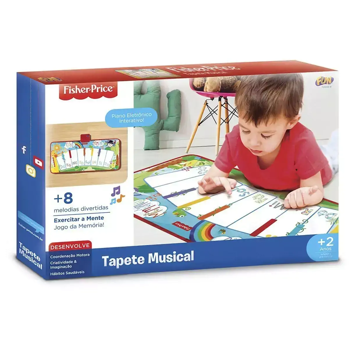 Brinquedo para Bebe Fisher Price Tapetinho Musical