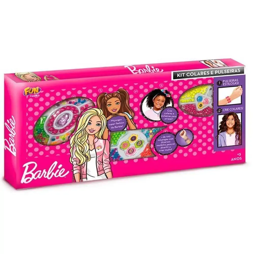 Brinq Barbie Kit Colares E Pulseiras Fun