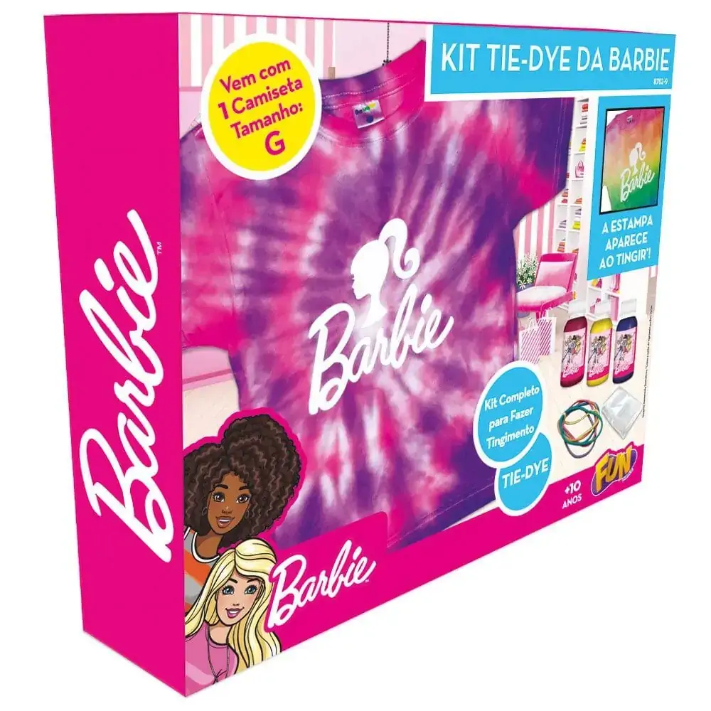 Barbie Kit Tie Dye Com Camiseta