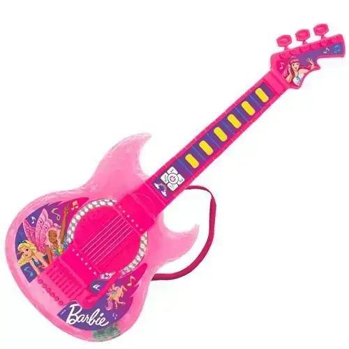 Guitarra Barbie Dreamtopia com Função Mp3 - Fun
