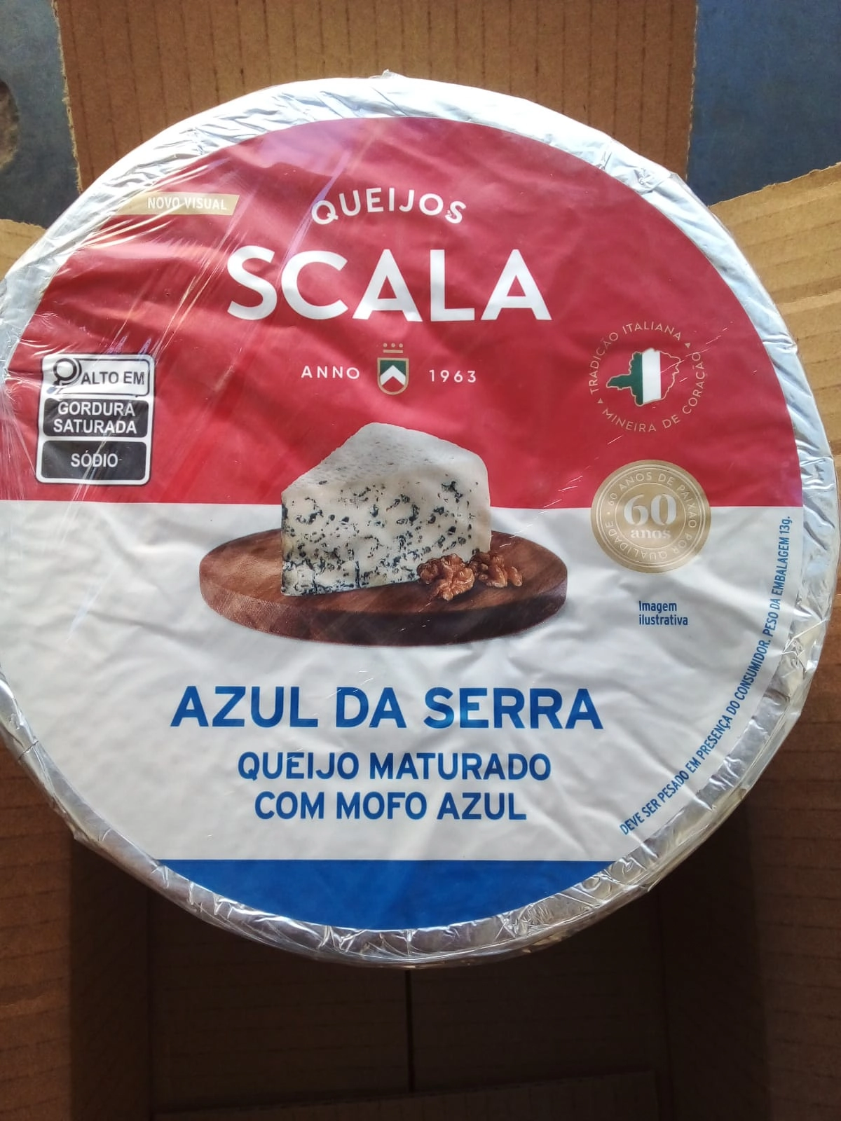 Queijo Maturado Com Mofo Azul Peca 3kg Sca