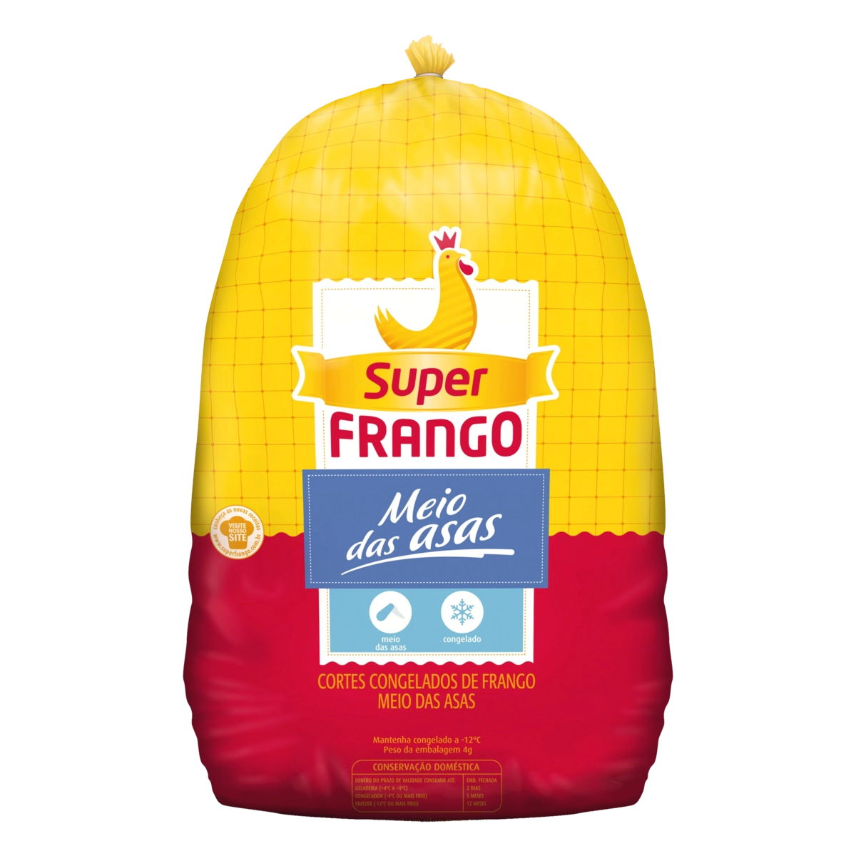Meio Da Asa De Frango Congelada Super Frango