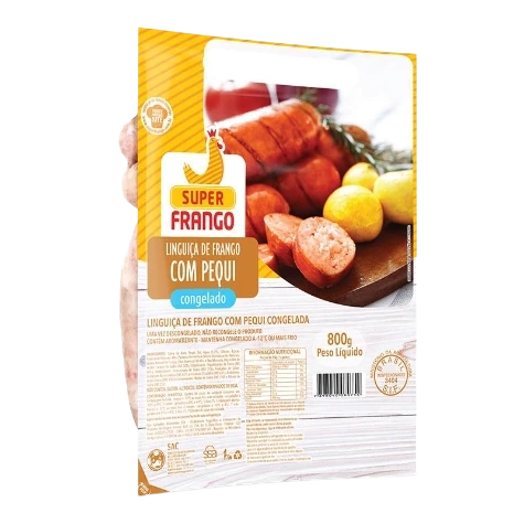 Linguiça De Frango Com Pequi Super Frango 800g