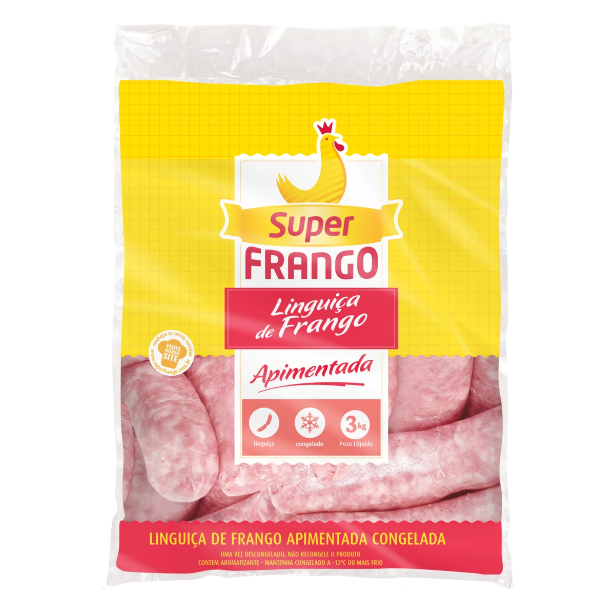 Linguiça De Frango Apimentada Super Frango 3kg