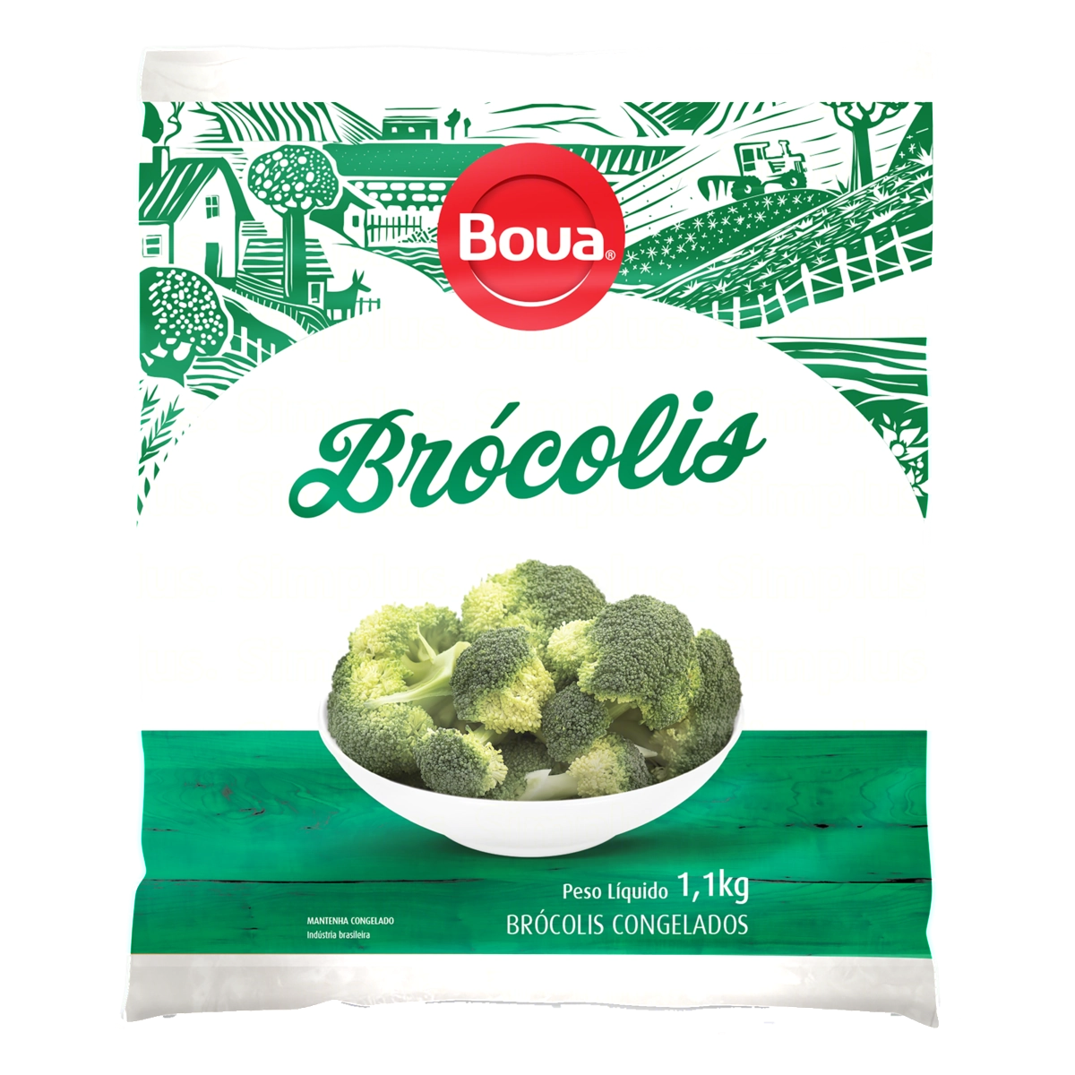 Brócolis Congelado Boua Pacote 1,1kg