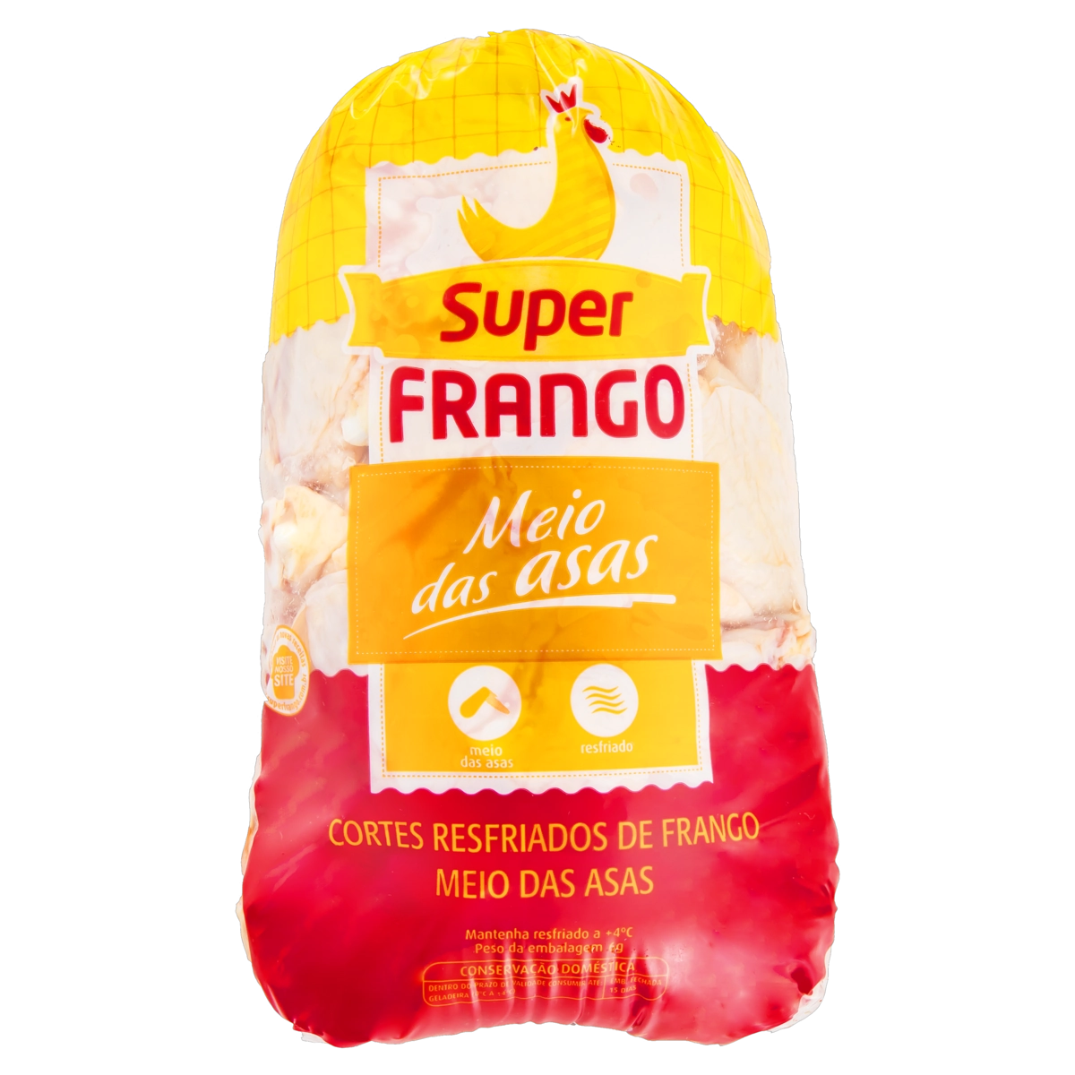 Meio Da Asa De Frango Resfriada Super Frango
