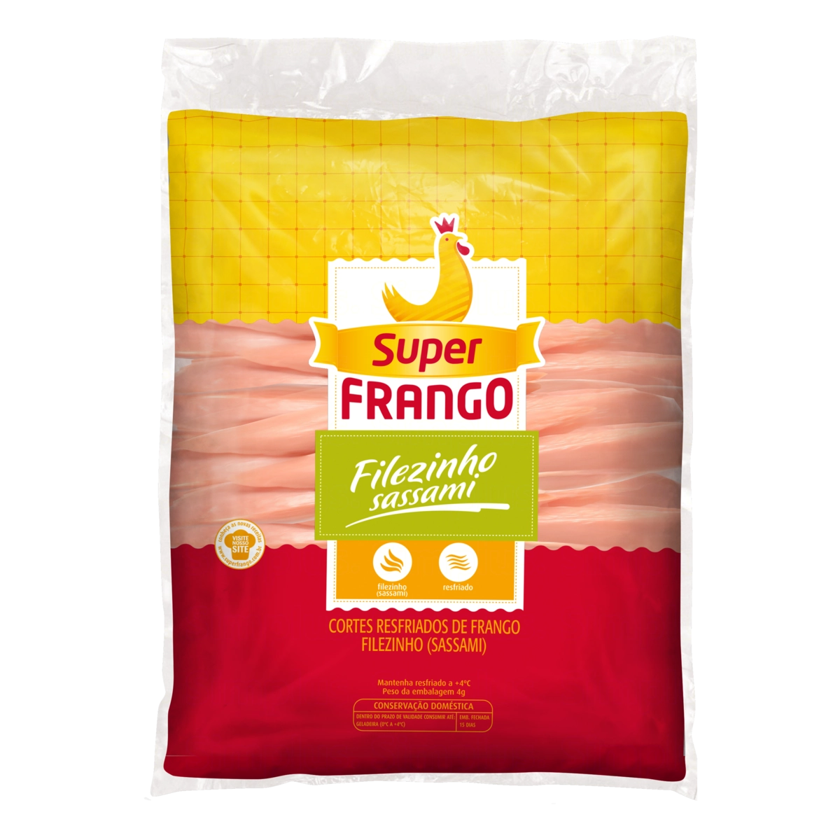 Filezinho Sassami De Frango Resfriado Super Frango 1kg