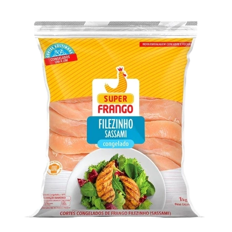 Filezinho Sassami De Frango Congelado Super Frango 1kg