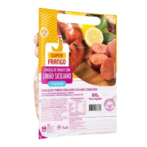 Linguica Super Frango Chur 800g Fgo/limao Sic Cong