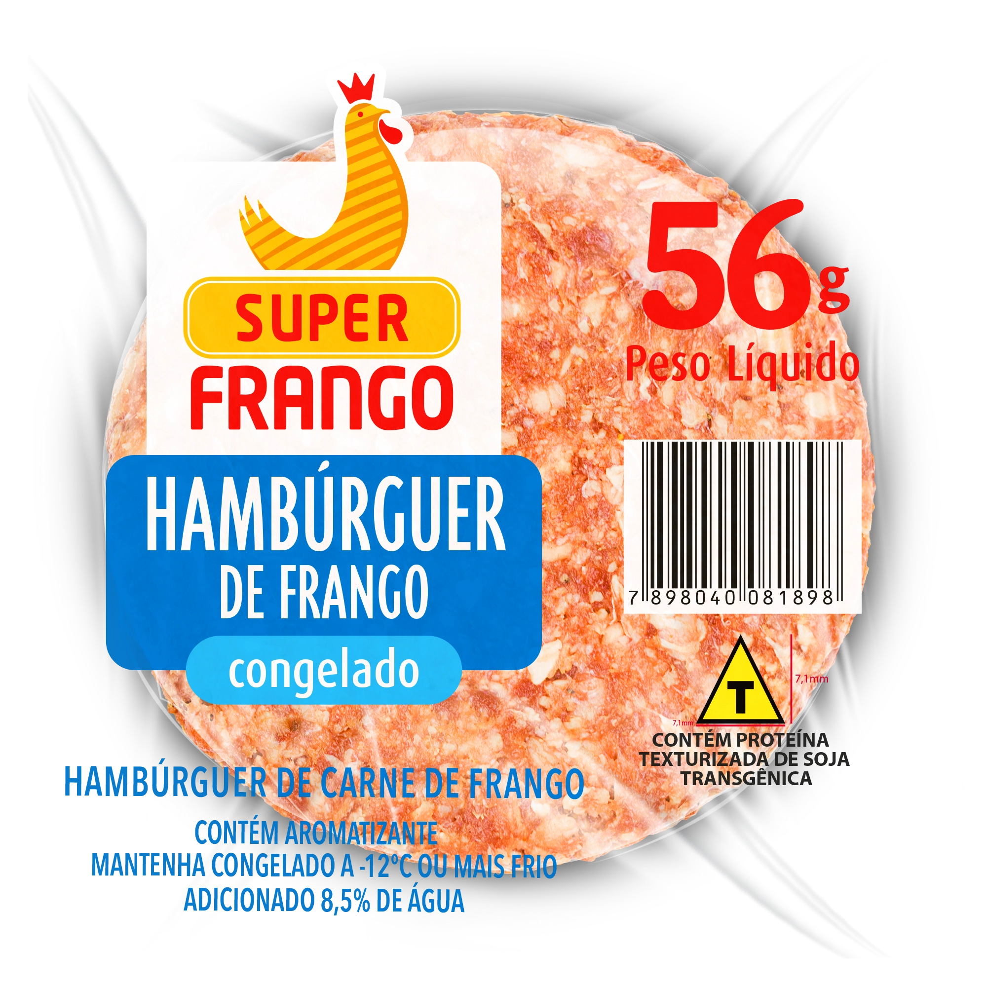 Hamburguer Super Frango 56gr Frango