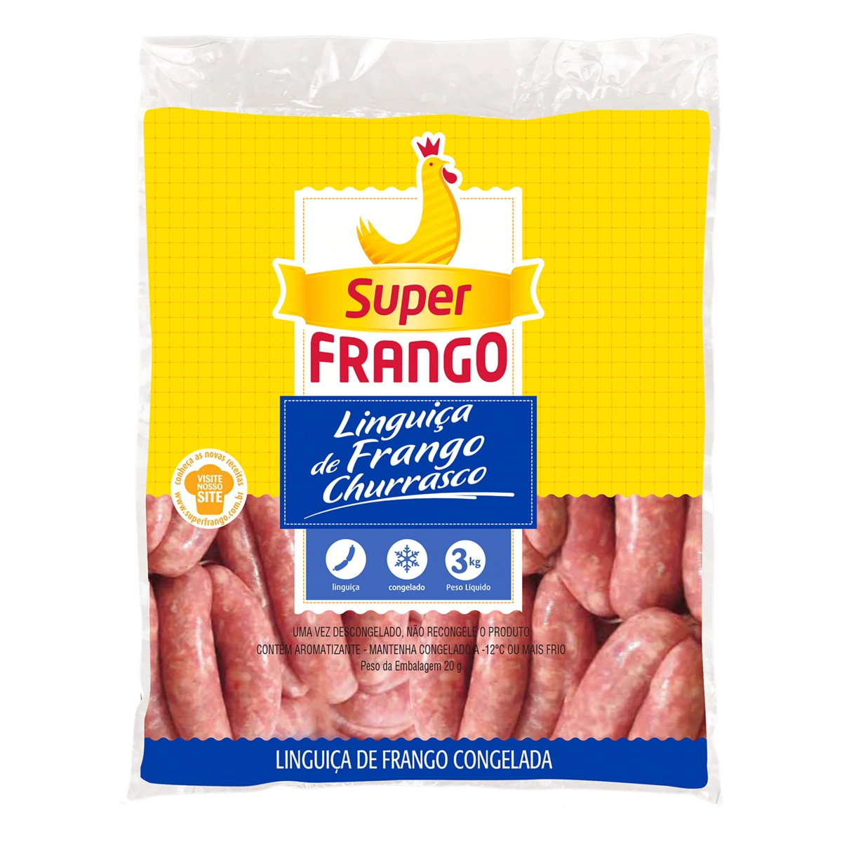 Linguiça De Frango Para Churrasco Super Frango 3kg
