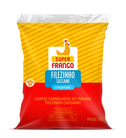 Filezinho Sassami De Frango Congelado Super Frango 1kg