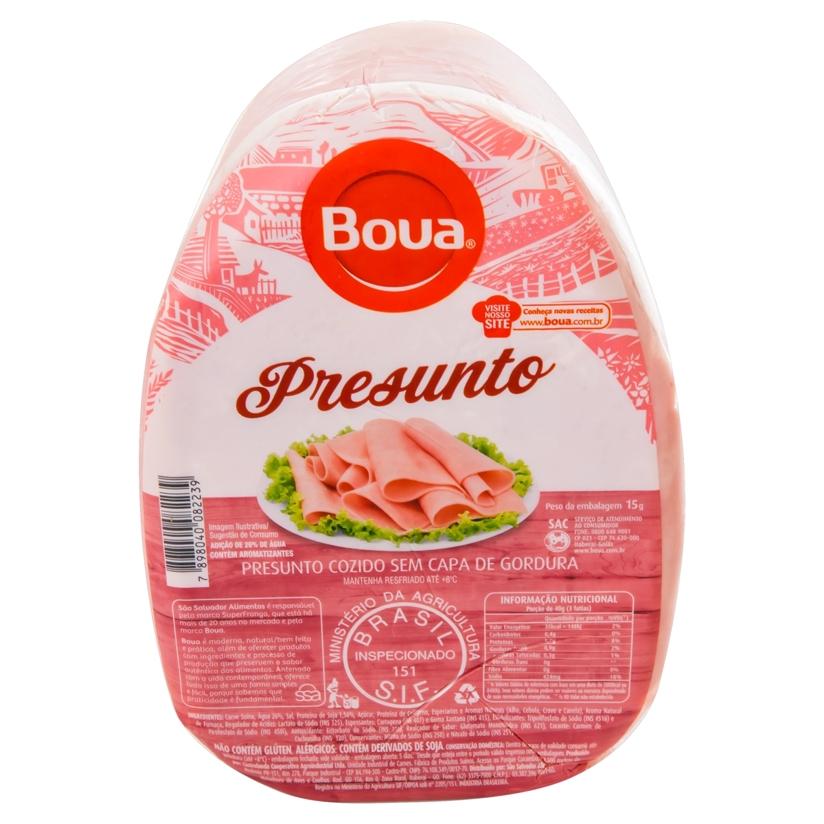Presunto Cozido Sem Capa De Gordura Boua