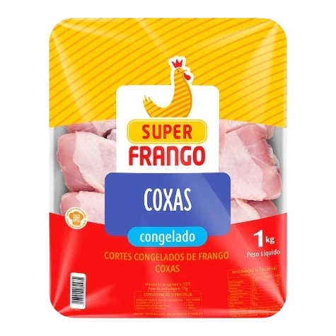 Coxa De Frango Congelada Super Frango 1kg