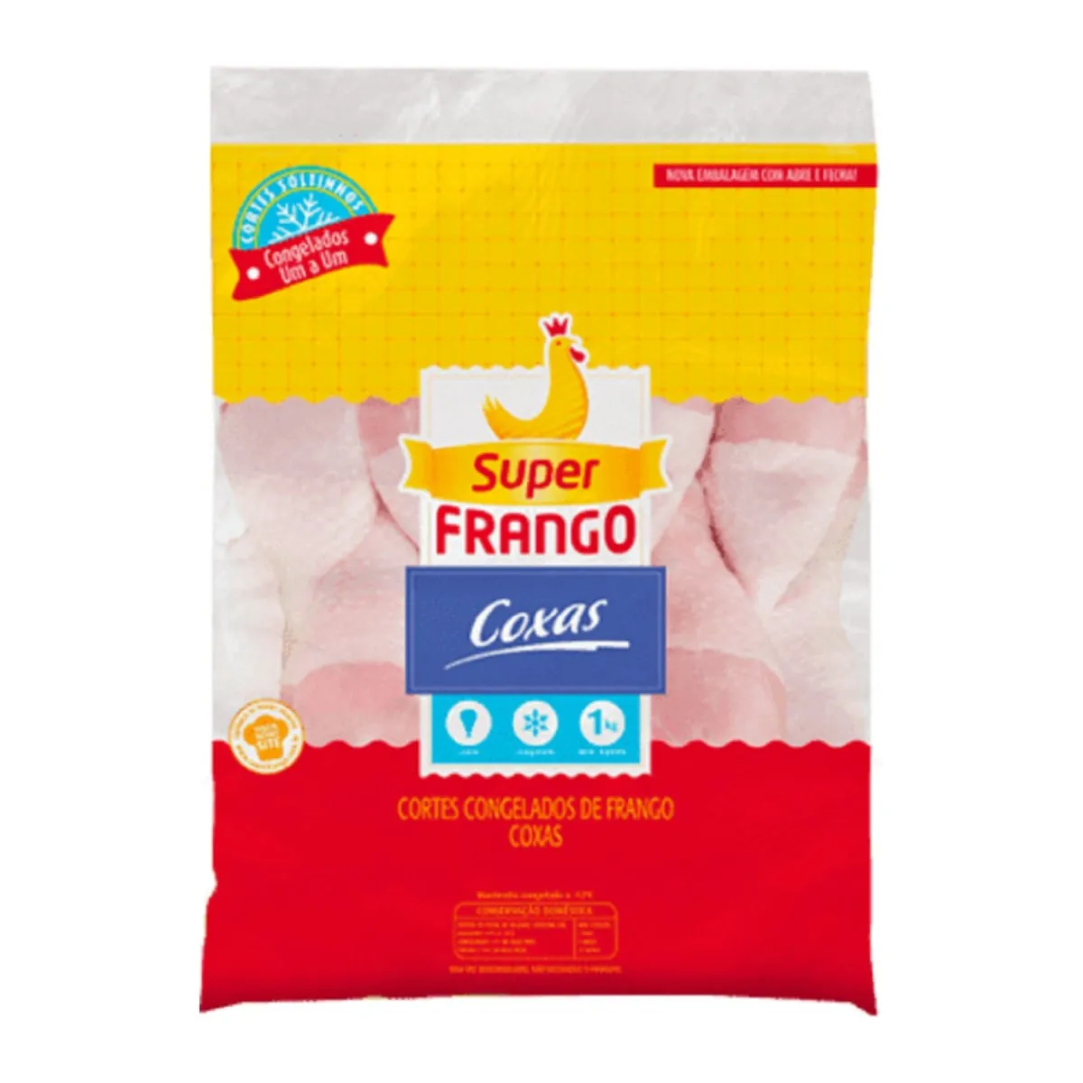 Coxa De Frango Congelada Super Frango 1kg