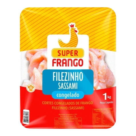 Filezinho Sassami De Frango Congelado Super Frango 1kg