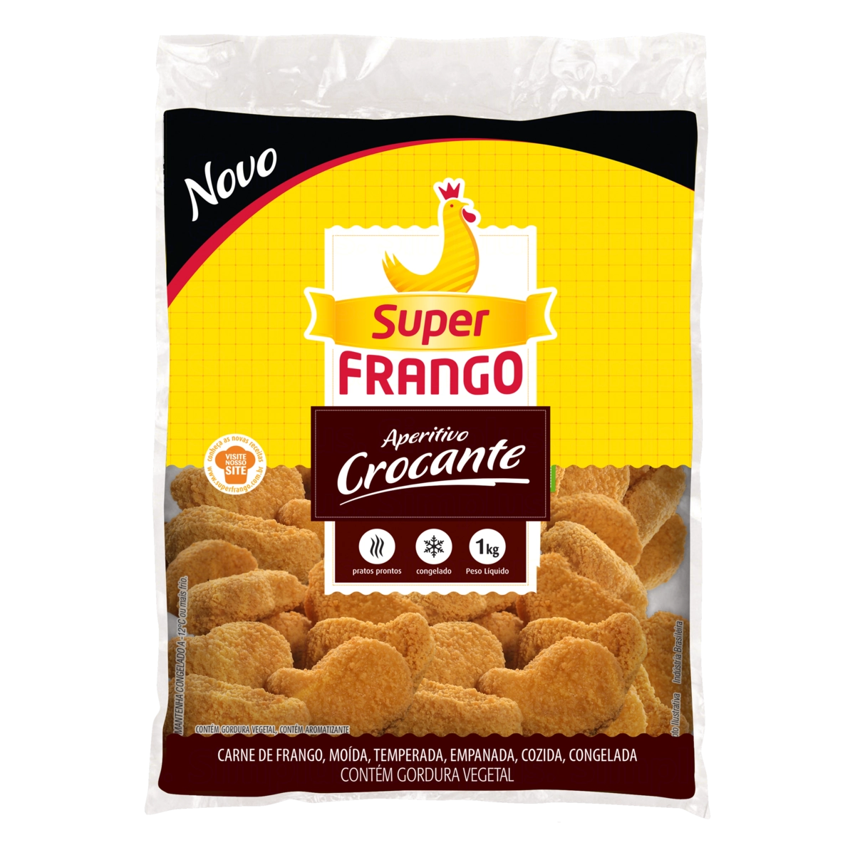Empanado De Frango Aperitivo Crocante Super Frango Pacote 1kg