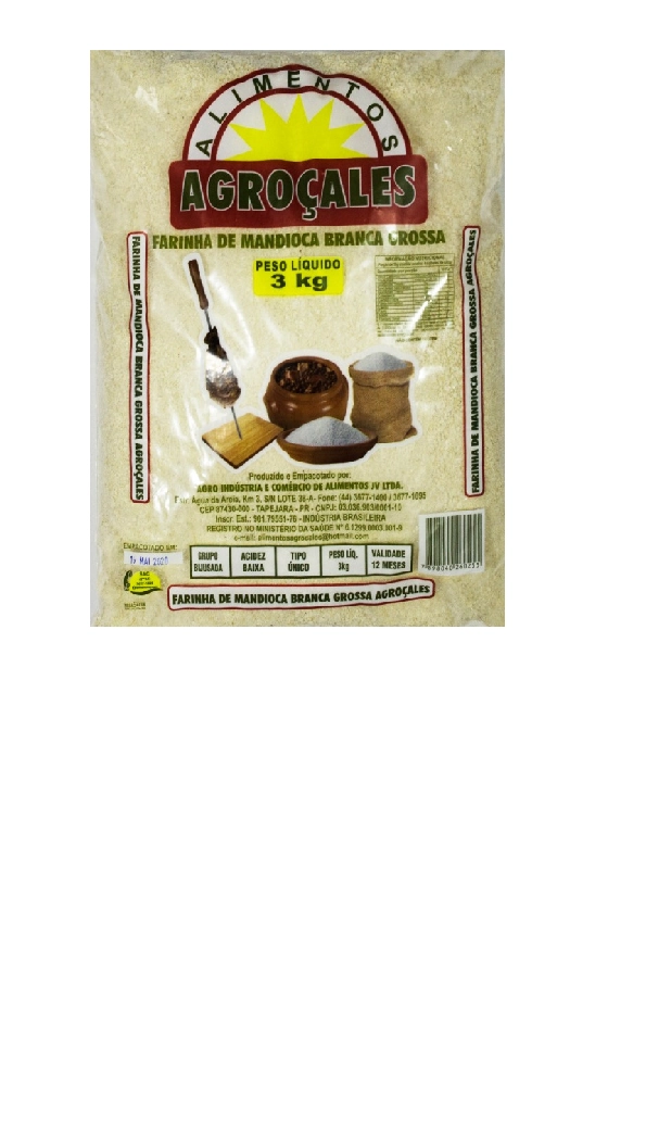 Farinha Mand Grossa Agrocales 3kg