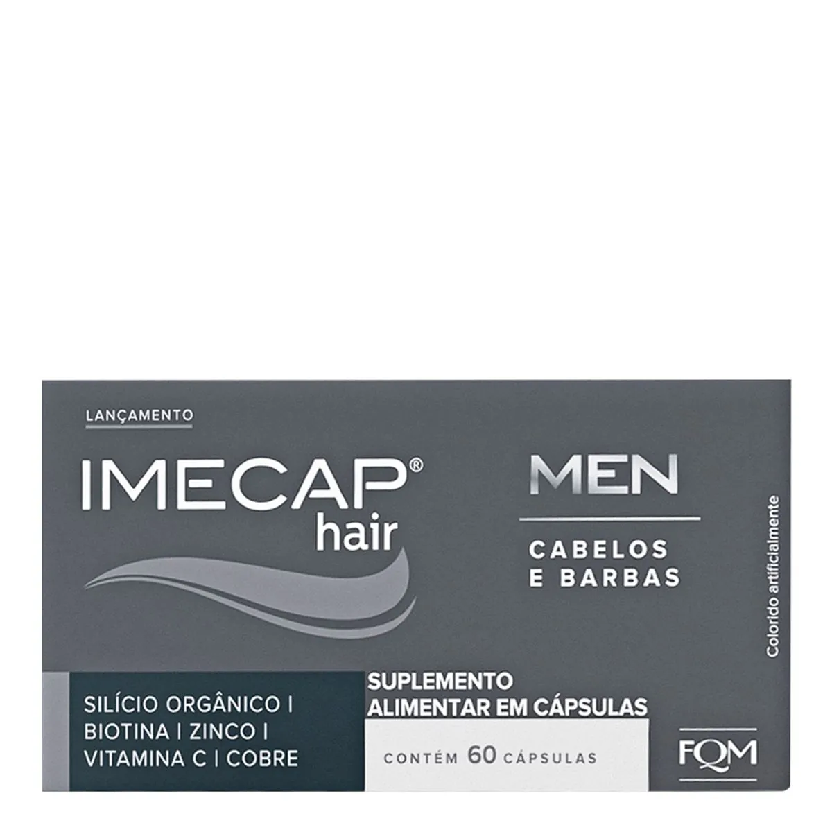 Suplemento Alimentar Imecap Hair Men Cabelo e Barba FQM 60 Cápsulas