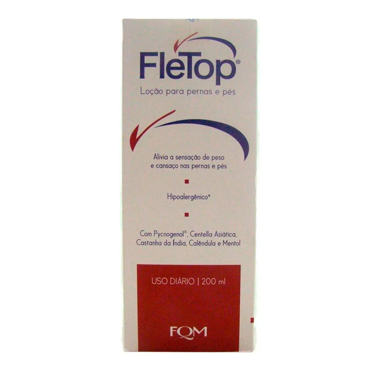 Loção para Pernas e Pés Fletop 200ml